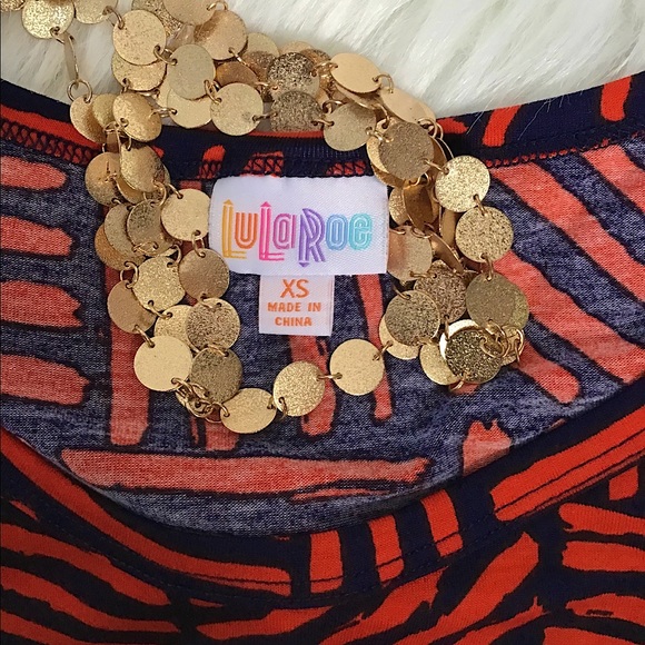 NEW LuLaRoe Julia Print Pullover Dress Size XS - Picture 8 of 14